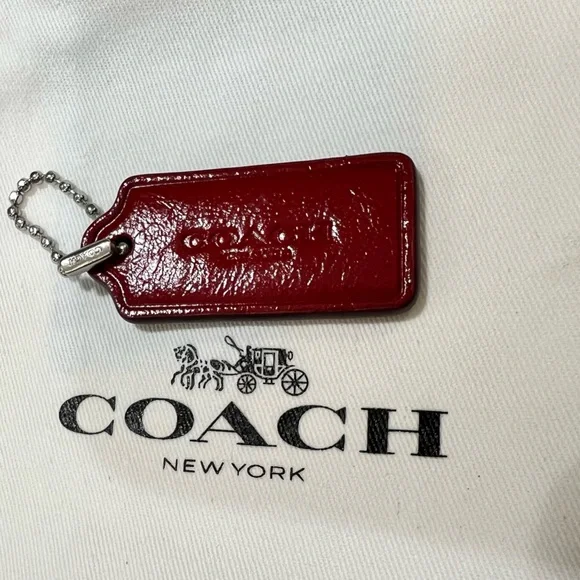 Coach Red Key & Card Holder - Picture 6 of 8